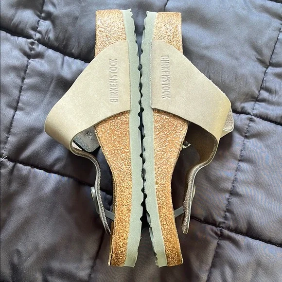 Birkenstock Gizeh Big Buckle Soft Footbed Dove Gray Excellent Condition - Picture 3 of 14